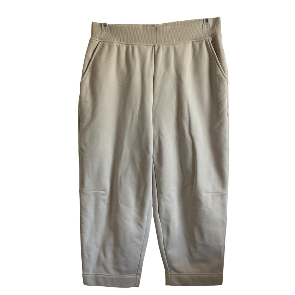 Haven Well Within Cream Cropped Straight Leg Sweatpants - Size Large Loungewear